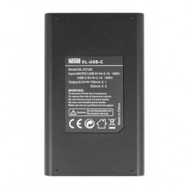 Newell LCD-USB-C dvigubas kroviklis NP-FZ100 baterijai 2