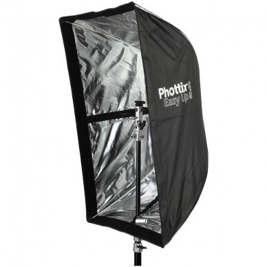 Phottix Easy Up Umbrella 60x90cm Softbox w/ Grid + laikiklis 1