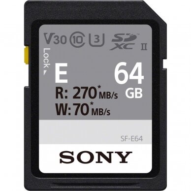 SONY SDXC E Series UHS-II U3 1