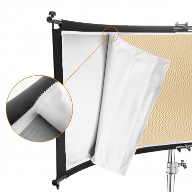 Walimex Pro 3in1 Reflector Halfpipe Concave 150x60cm 1